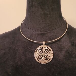 Elegant Silver Pendant Necklace